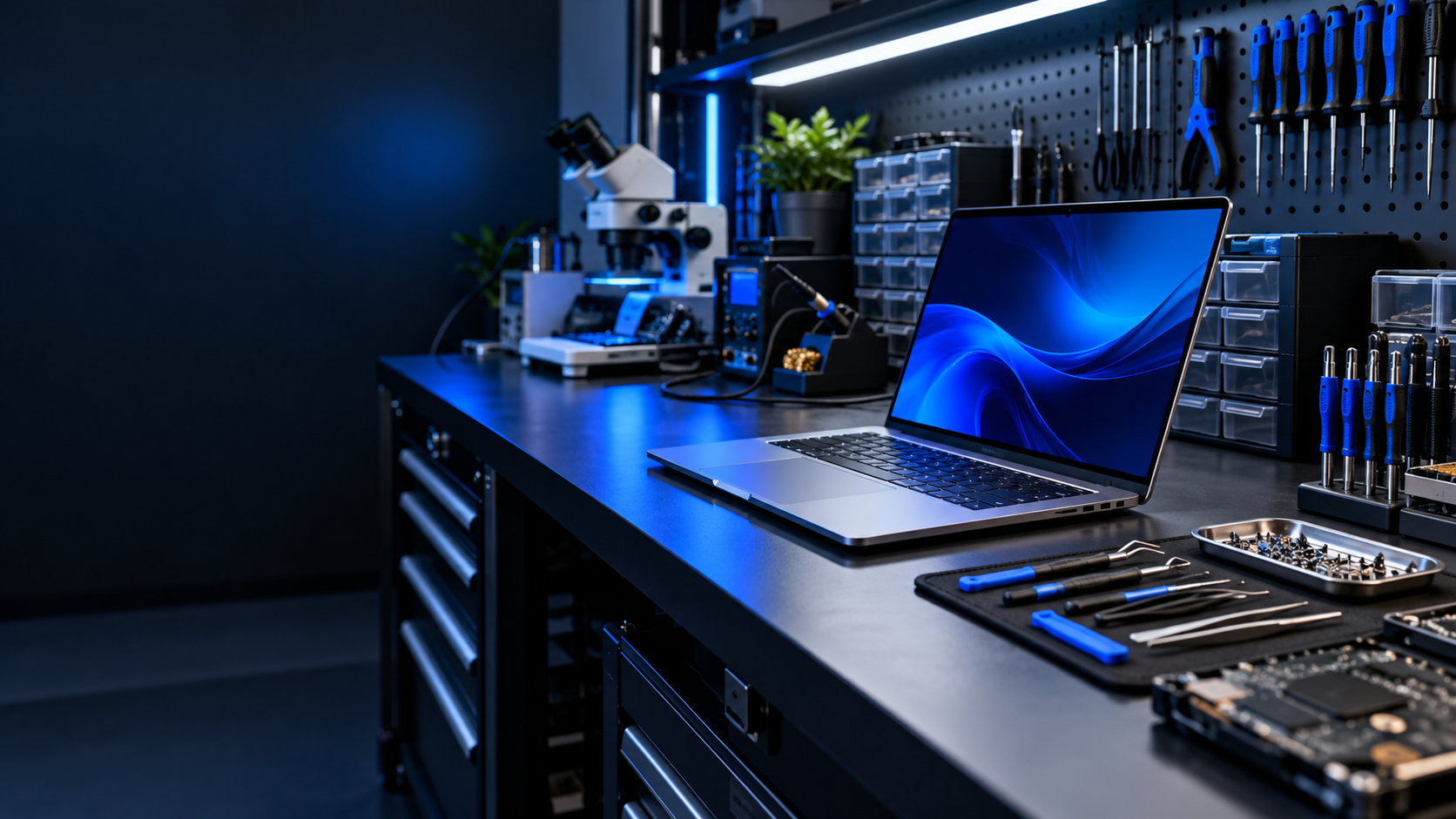 Ambiente tecnológico usado na apresentação do laboratório
